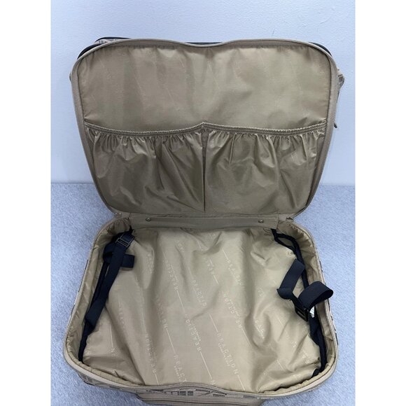 Kenneth Cole Reaction Beige 17" Under seat Rolling Carry On Laptop Bag Wheels - Picture 14 of 16